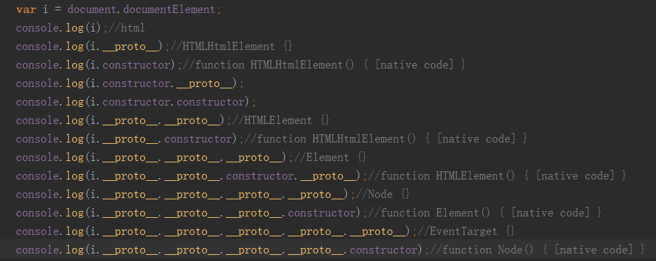 JavaScript关于DOM对象构造函数的__proto__