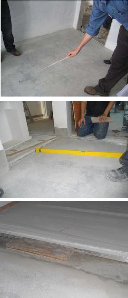 基层的处理→找标高,弹线→洒水湿润→抹灰饼和标筋→搅拌砂浆→刷