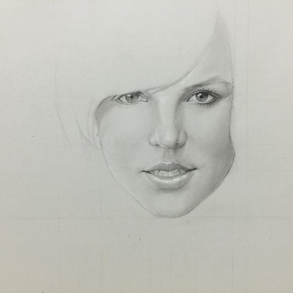 怎么用速写画微笑露齿的人