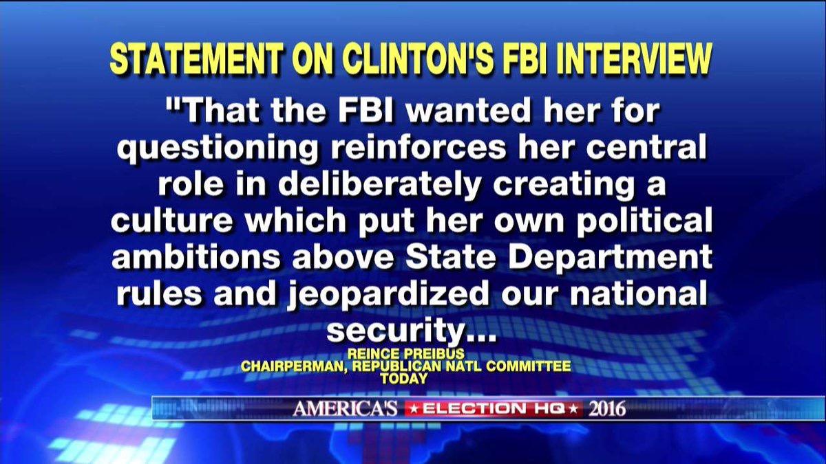 希拉里这次被FBI约谈会对美国大选选情造成什