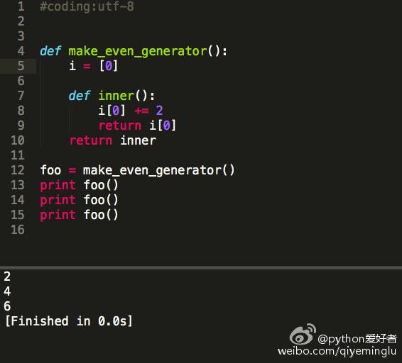 python闭包和golang闭包