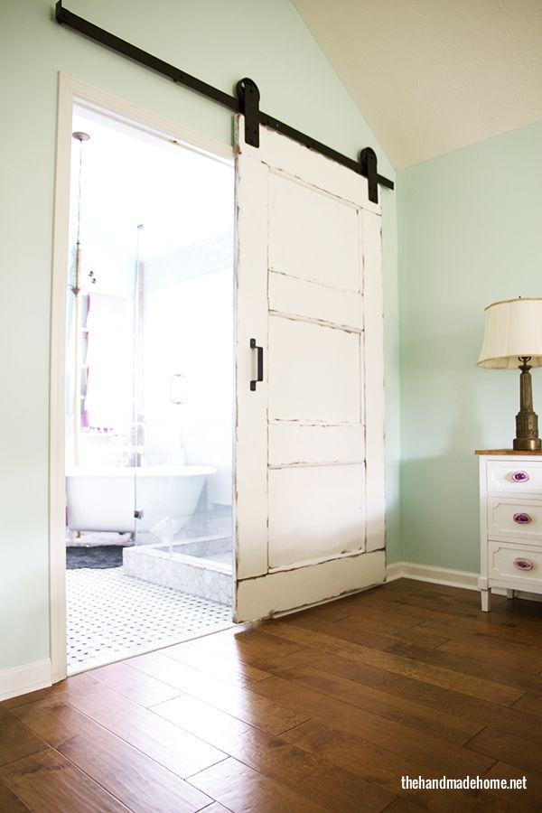 谷仓门室内门 美式移门轨道滑轮 吊轮滑轨 推拉门吊轨