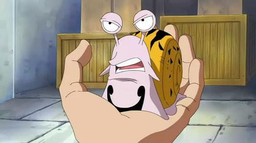 海贼里的电话虫设定,不仅能传声,还能cos另一方通话者的形体特征神态