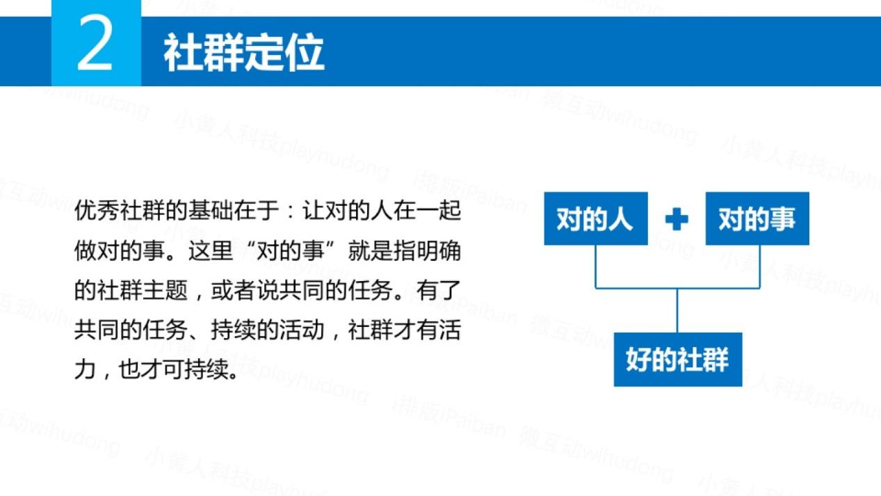 01 定位复制:管理,维护规范和成熟时,可以做快速复制,这样社群才可以