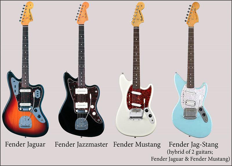 Fender Jaguar、Jazzmaster、Mustang、JagStang 具体有哪些区别？ 知乎