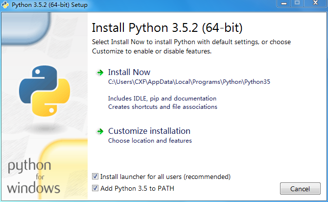 Python3.5的默认安装路径怎么变了? - Python