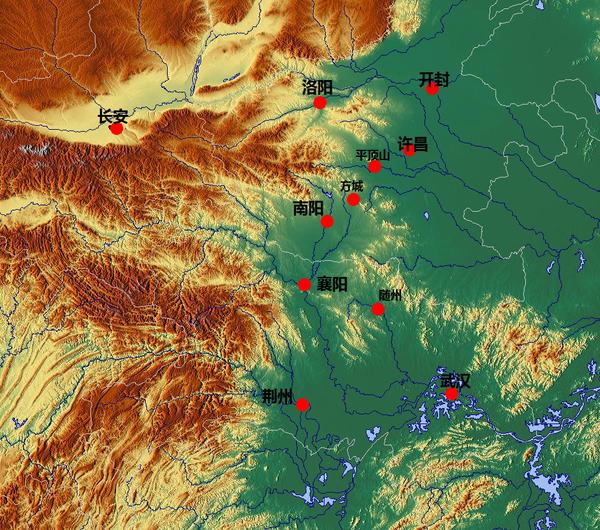 湖北省地形地貌图图片