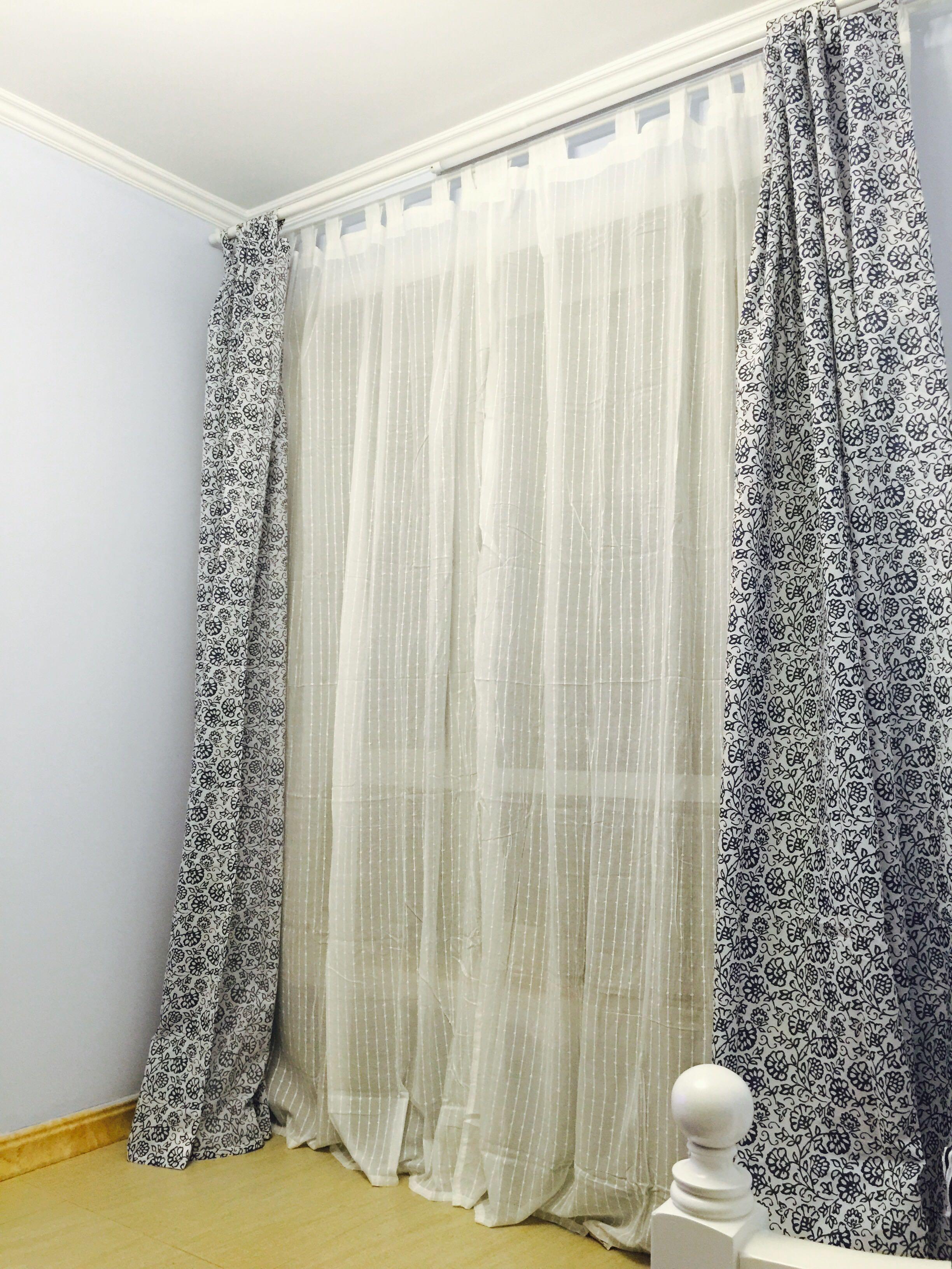 韩式田园婚房蕾丝全遮光双层窗帘客厅卧室飘窗绣花窗纱成品-阿里巴巴