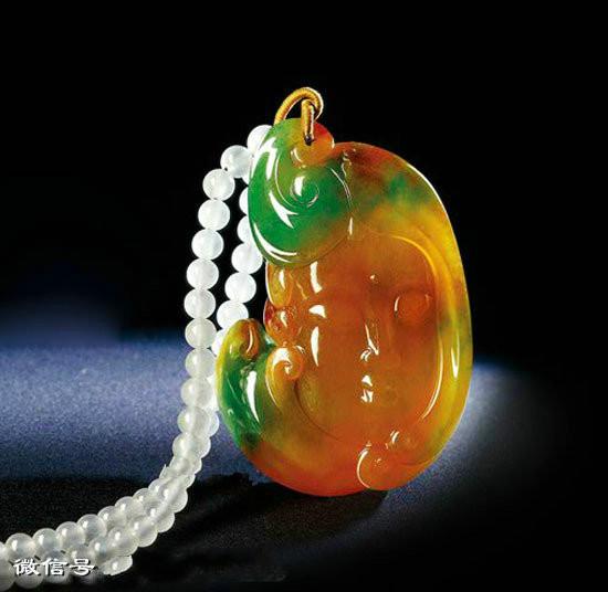 翡翠三彩又名福禄寿