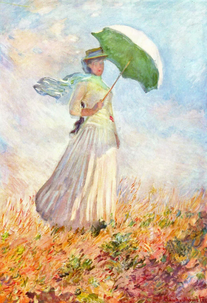 前几天去世纪坛看了莫奈的光影艺术展,这幅画是我最喜欢的,画里是他