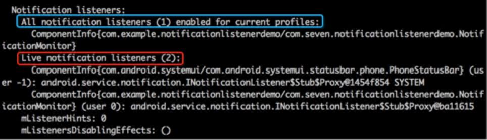 NotificationListenerService不能监听到通知 NotificationListenerService不能监听到通知