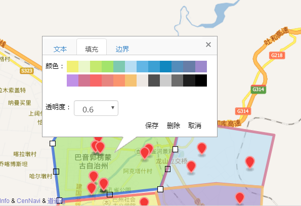 如何用地图慧快速制作点标记区划地图