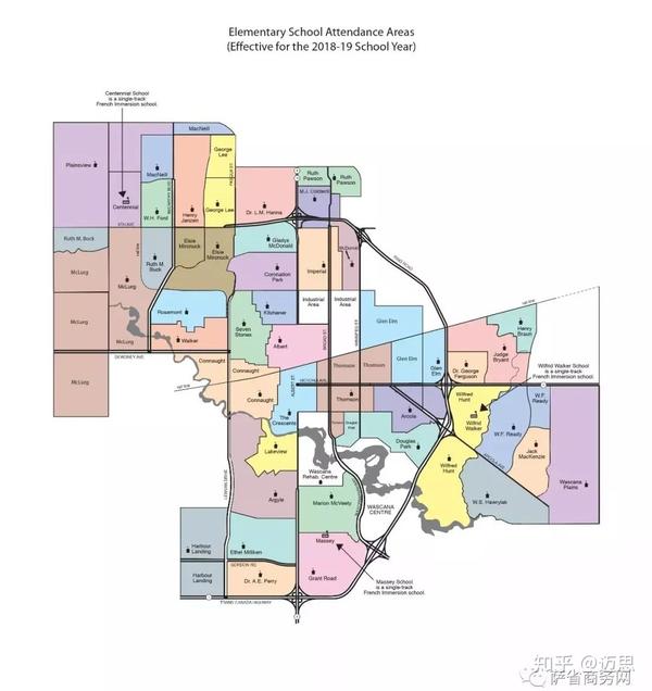 里贾纳小学分区图