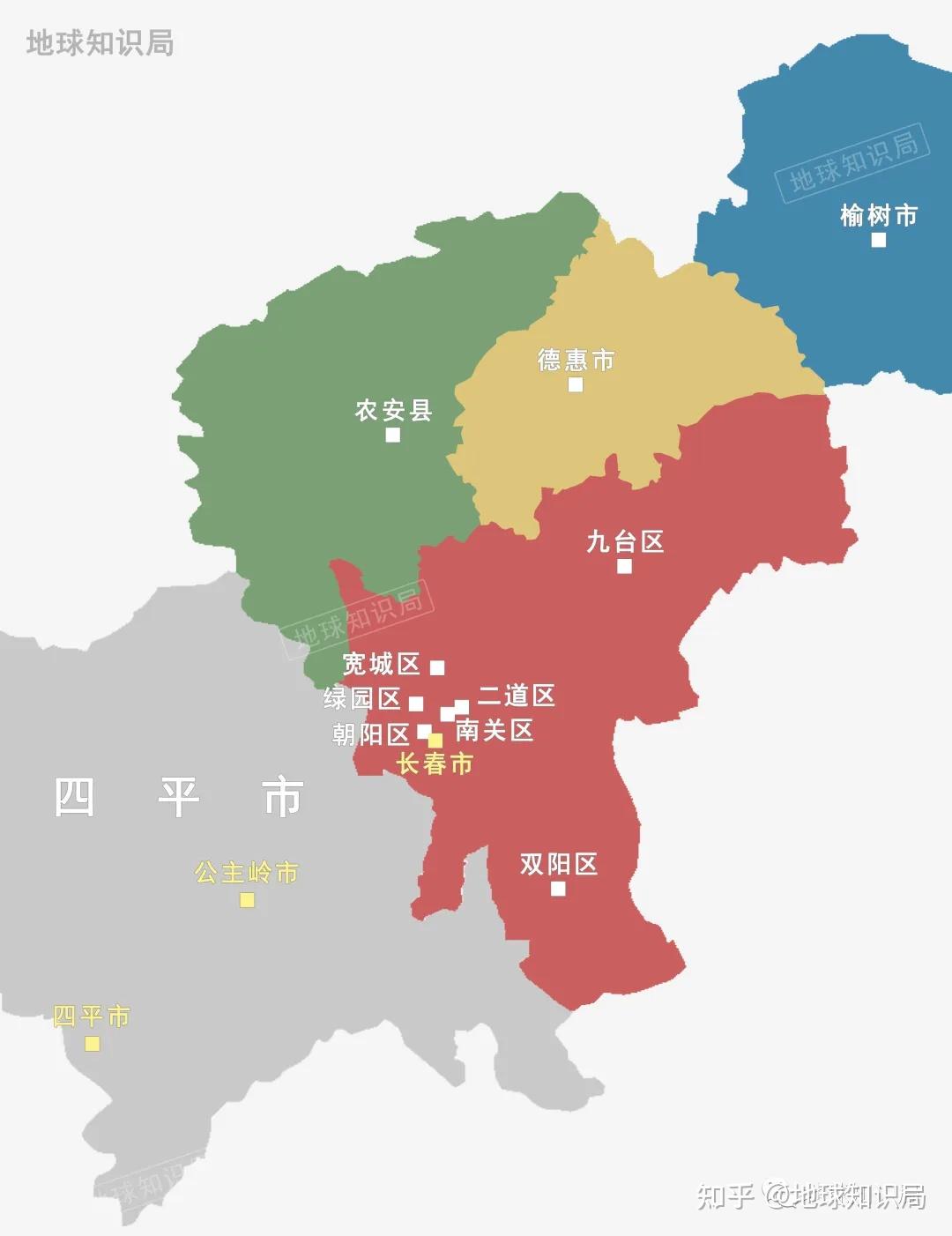 公主岭乡镇地图全图图片