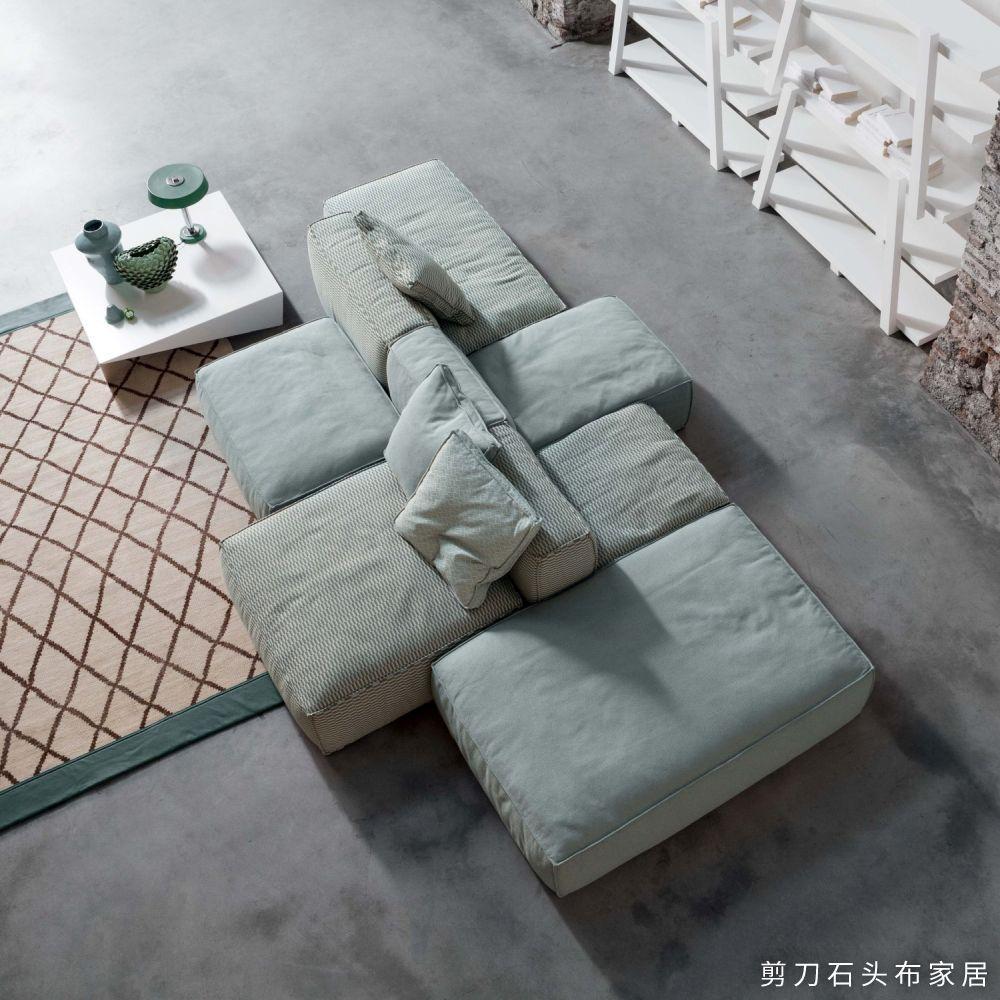 简约风进口家具品牌bonaldo这两款岛屿式沙发,超舒适 