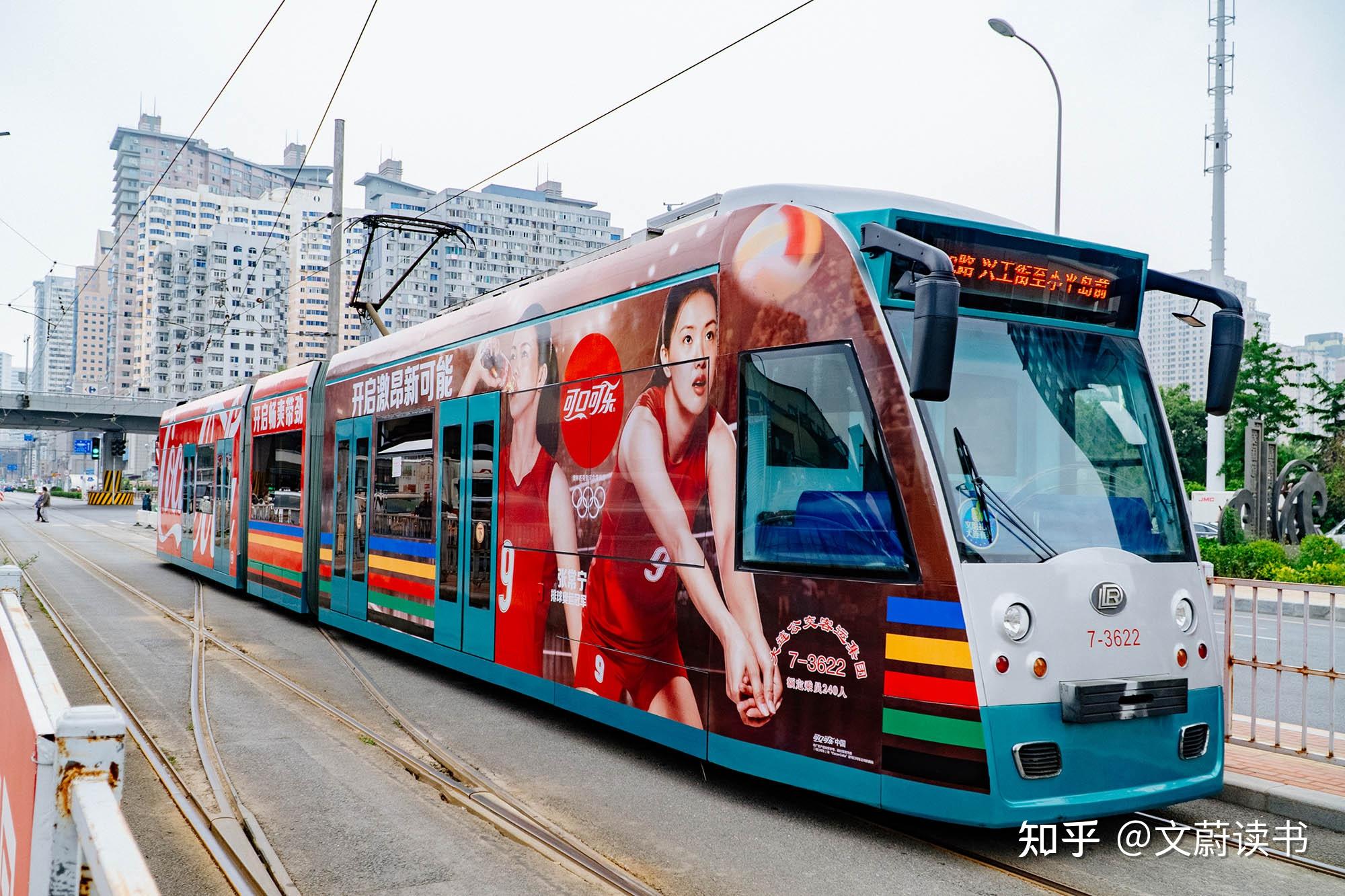 大连202路有轨电车广告下面分别从广告覆盖率,广告效果,广告种类,广告