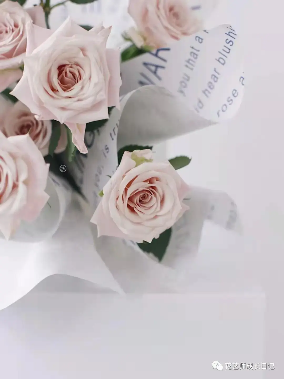 photo by 小红书@beautyflora美好时光花艺也可以也曼塔玫瑰为主花材