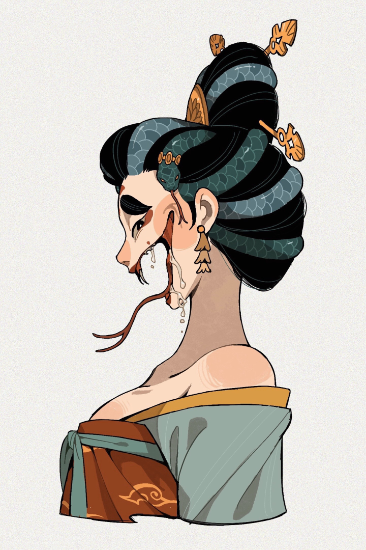 柳娘和玉将军——关于狼x蛇拟人cp感增值这件事