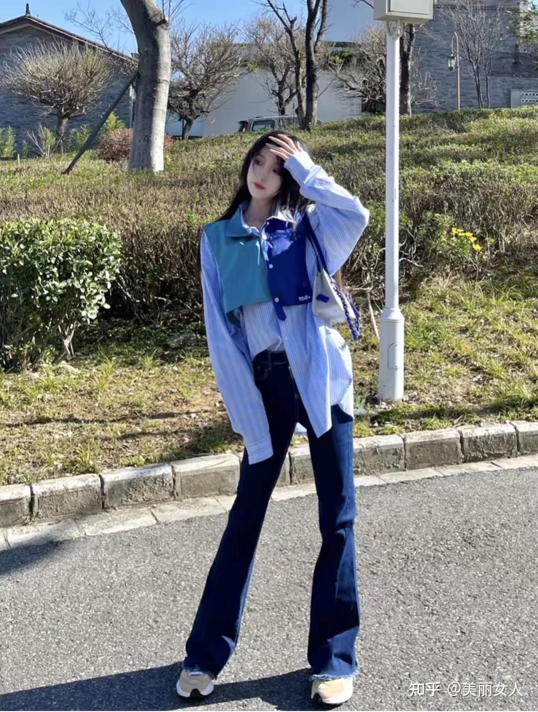 蓝色衬衫搭配什么颜色裤子好看
