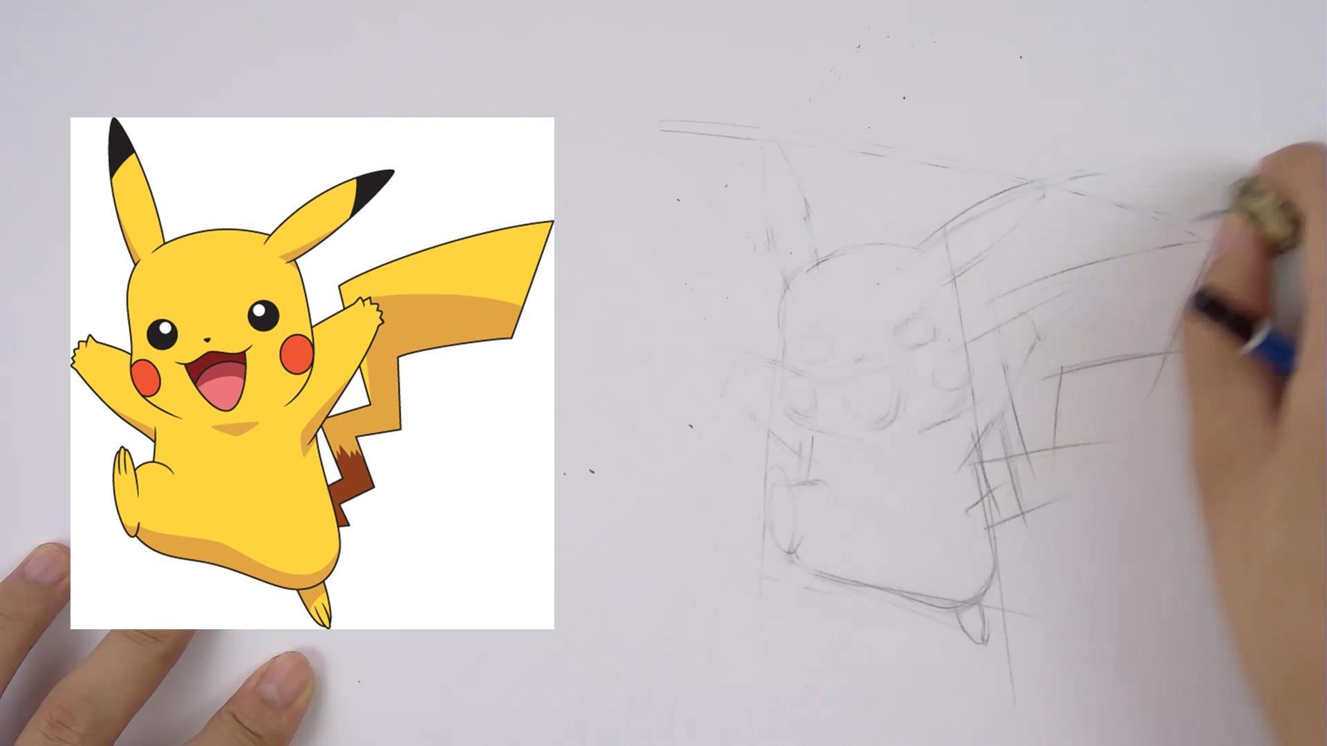 教你用手绘重温儿时经典动画带你从零入门手绘03皮卡丘
