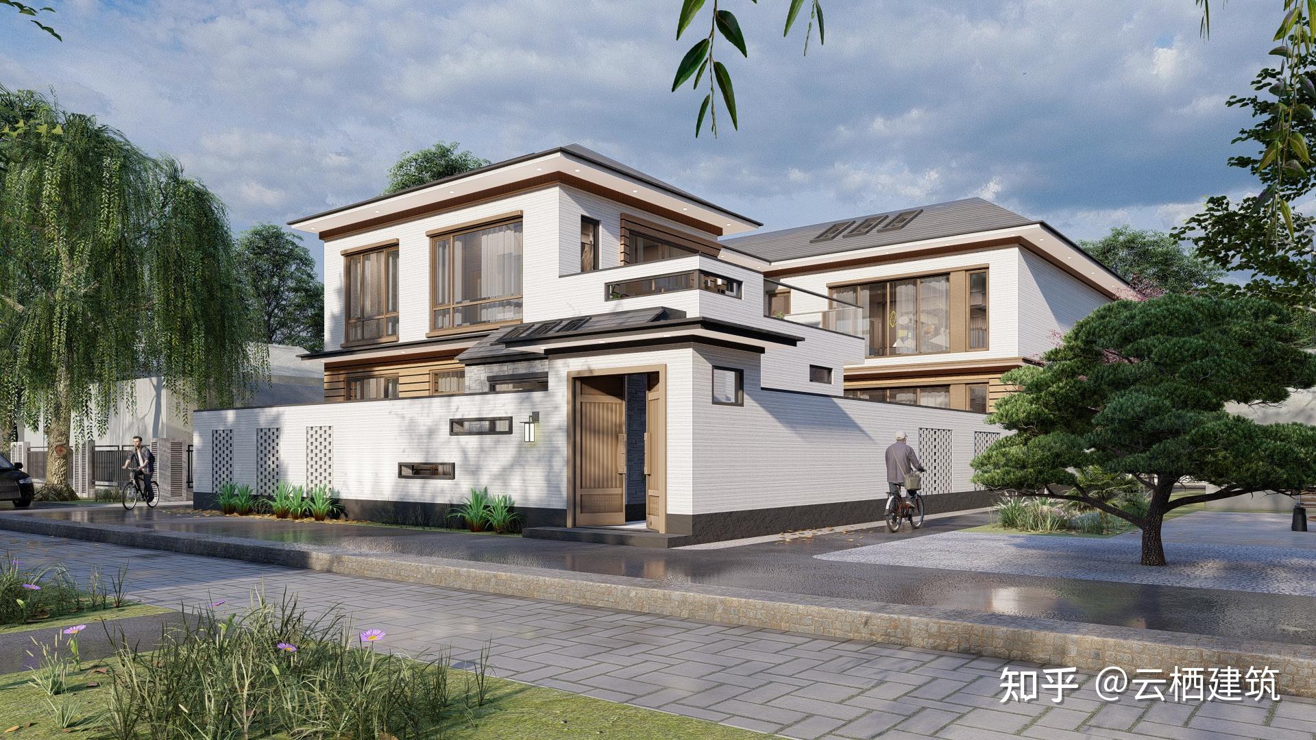 民居丨家里有块地盖一栋这样的二层现代别墅不香嘛