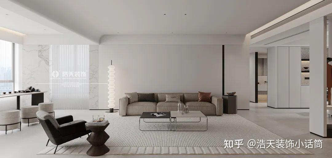 220㎡现代极简被白色包围的家,品茗区太赞了 - 知乎