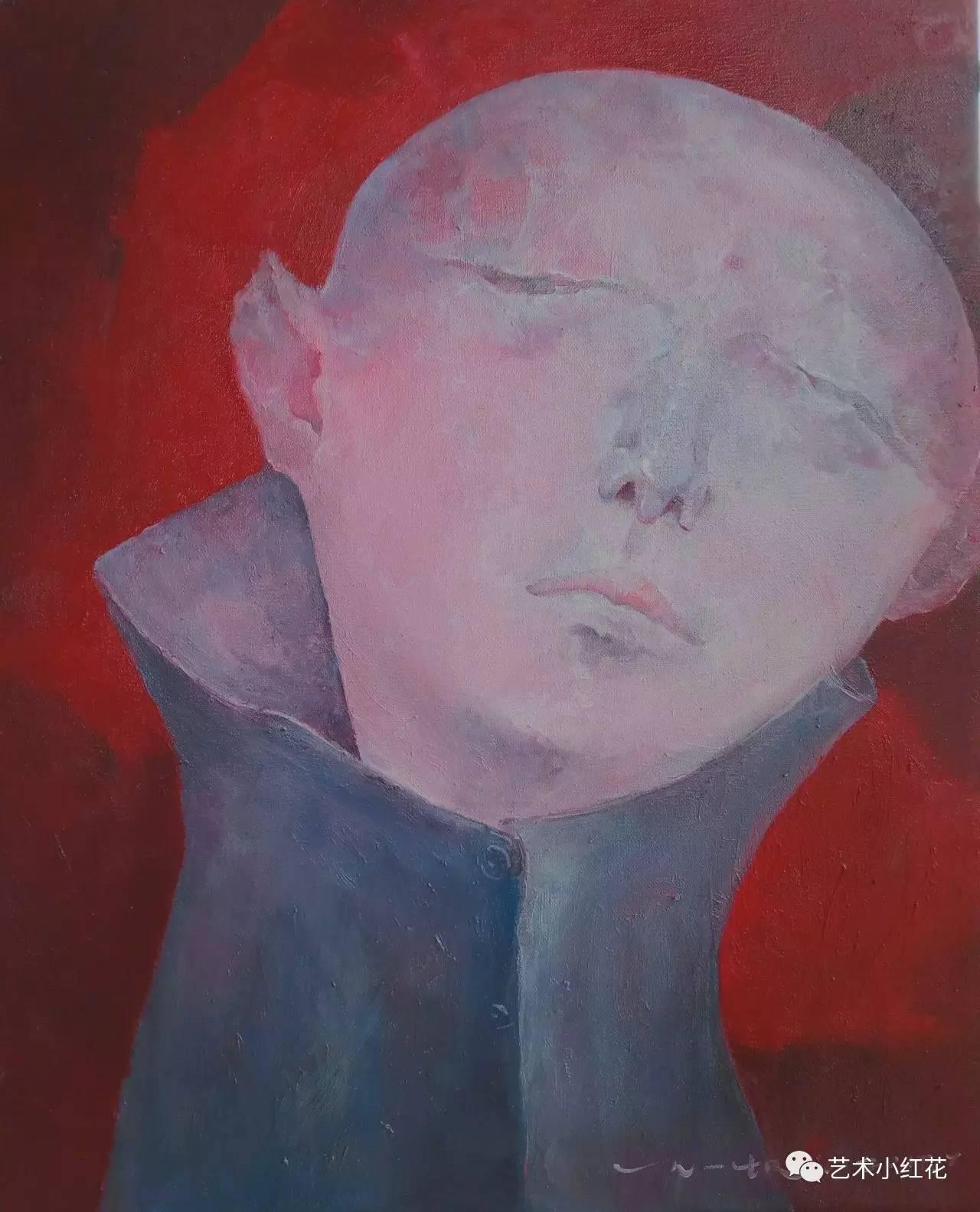 小红花王一帆将油画技法与传统水墨形式相结合赋予作品更多的灵性