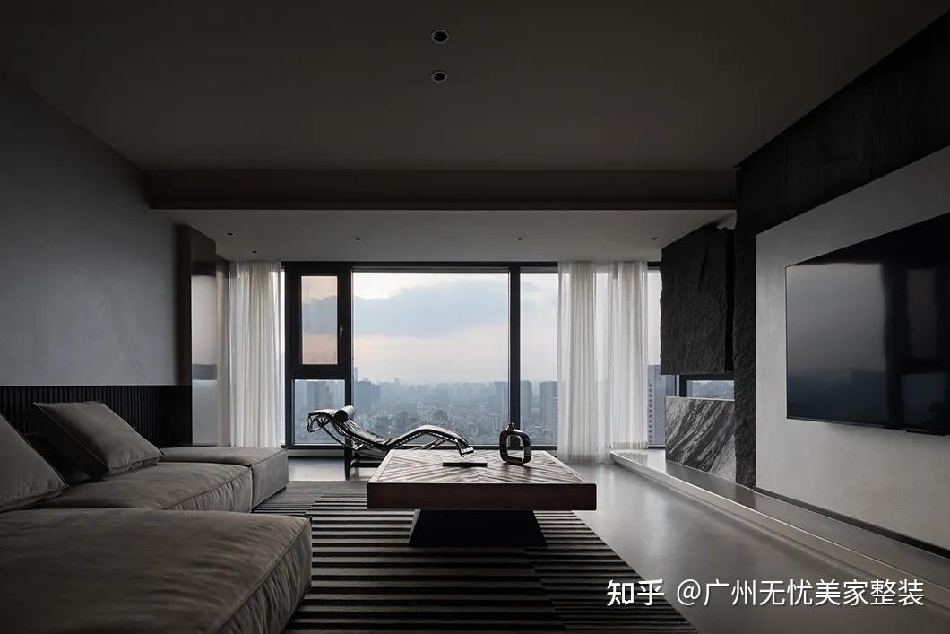 149㎡黑白灰现代极简｜沉静纯粹，简约质感 - 知乎