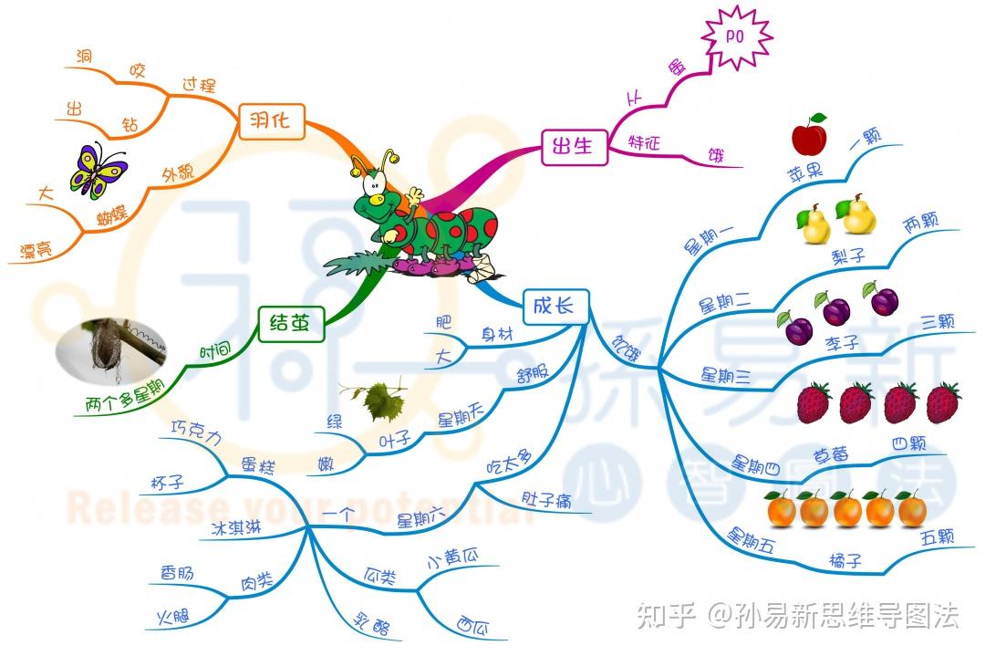 好饿的毛毛虫网络图图片