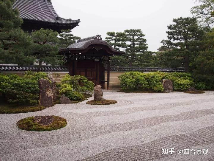 四合景观日式景观枯山水