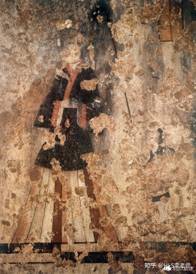 在高句丽时期的211105 7919 (水山里古坟)中,壁画上绘制着
