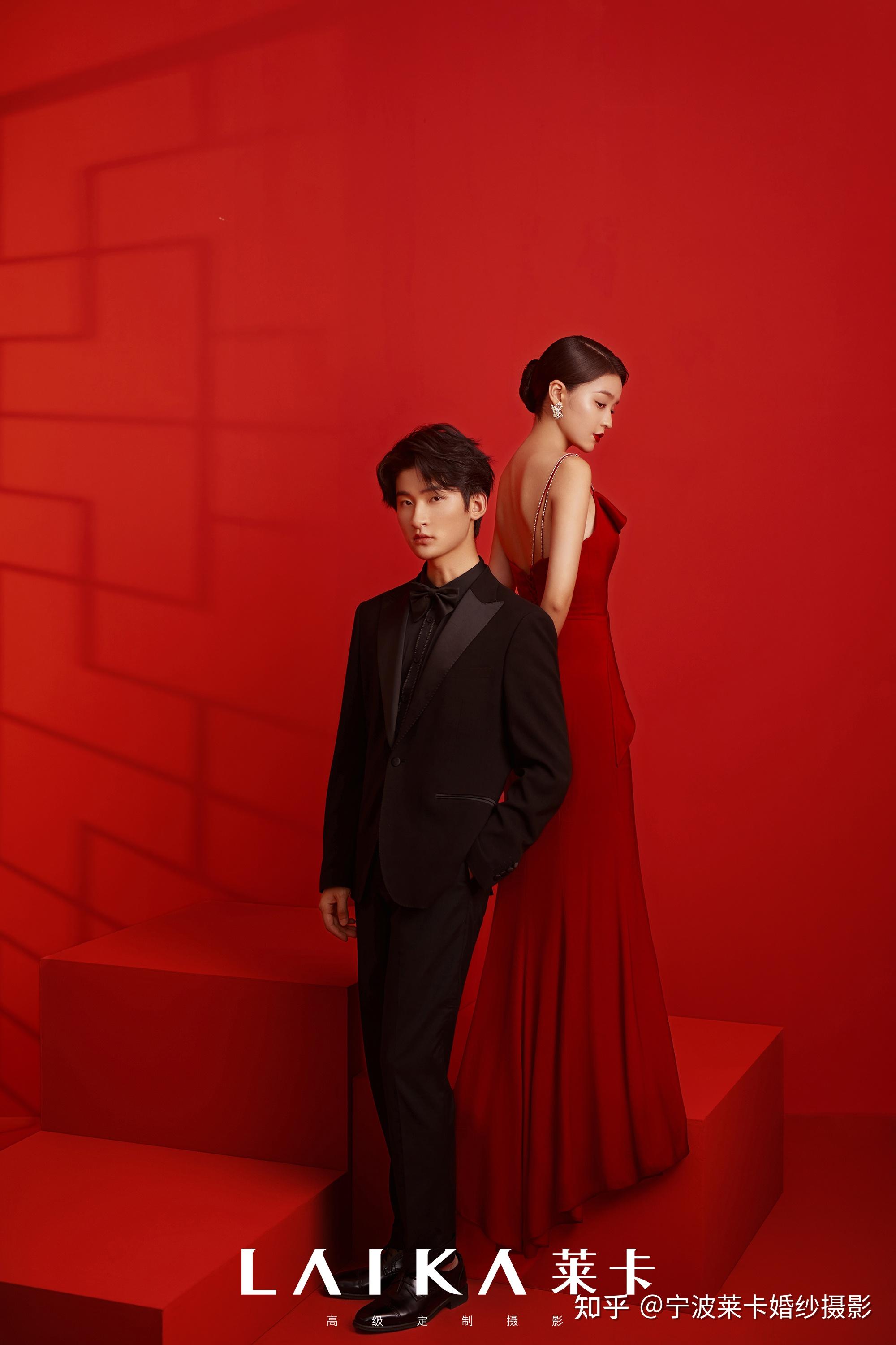 个性张扬的红纱婚纱照是你爱的风格吗