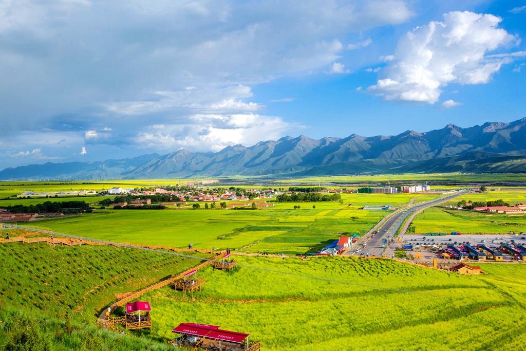 西北盆地,南部高原三个部分,东北山地又细分为祁连山地,河湟谷地,青海