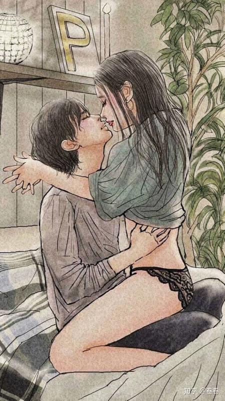 拾柒情侣插画素材无偿分享