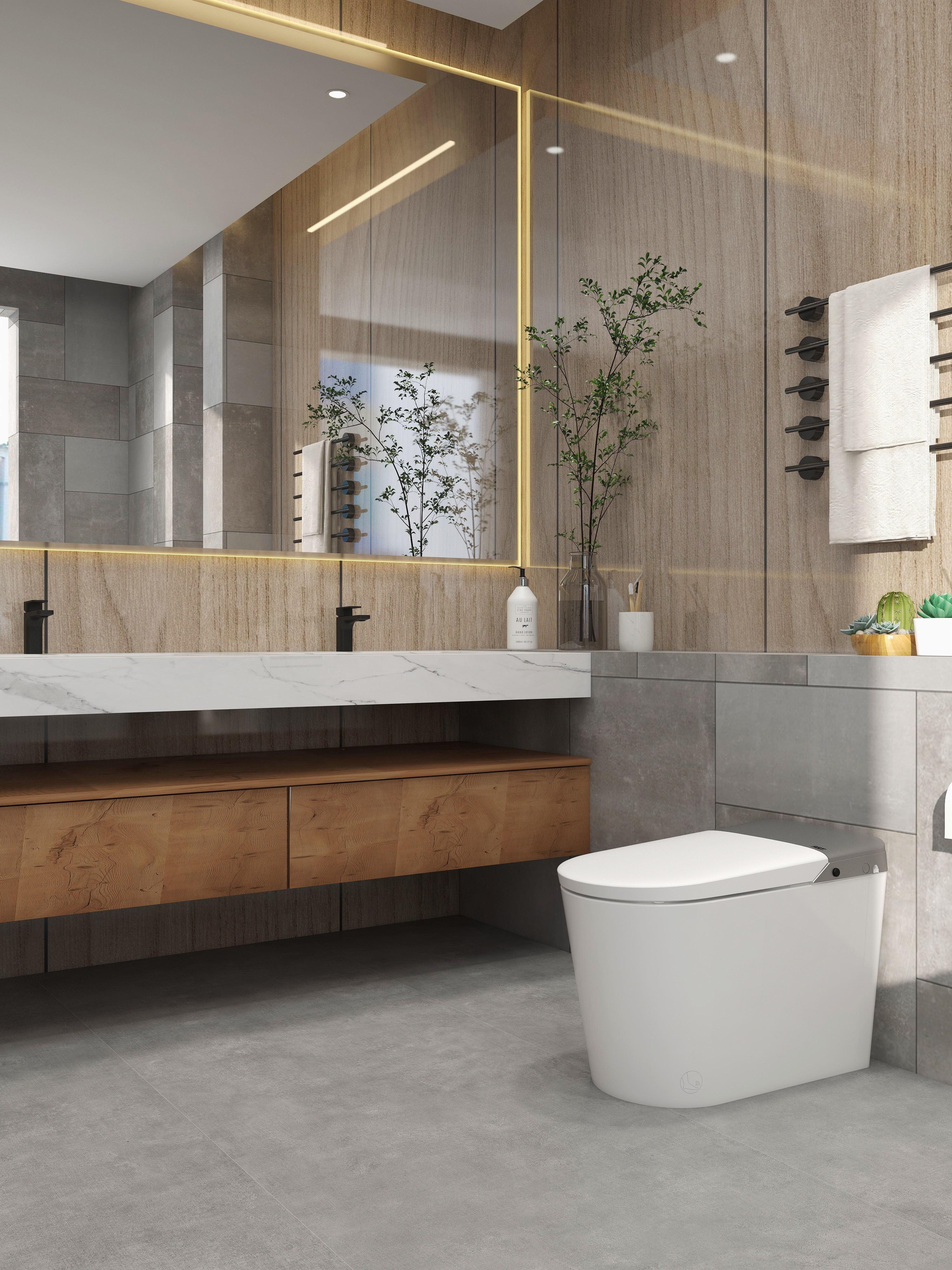 侘寂风卫生间装修|618智能马桶怎么选