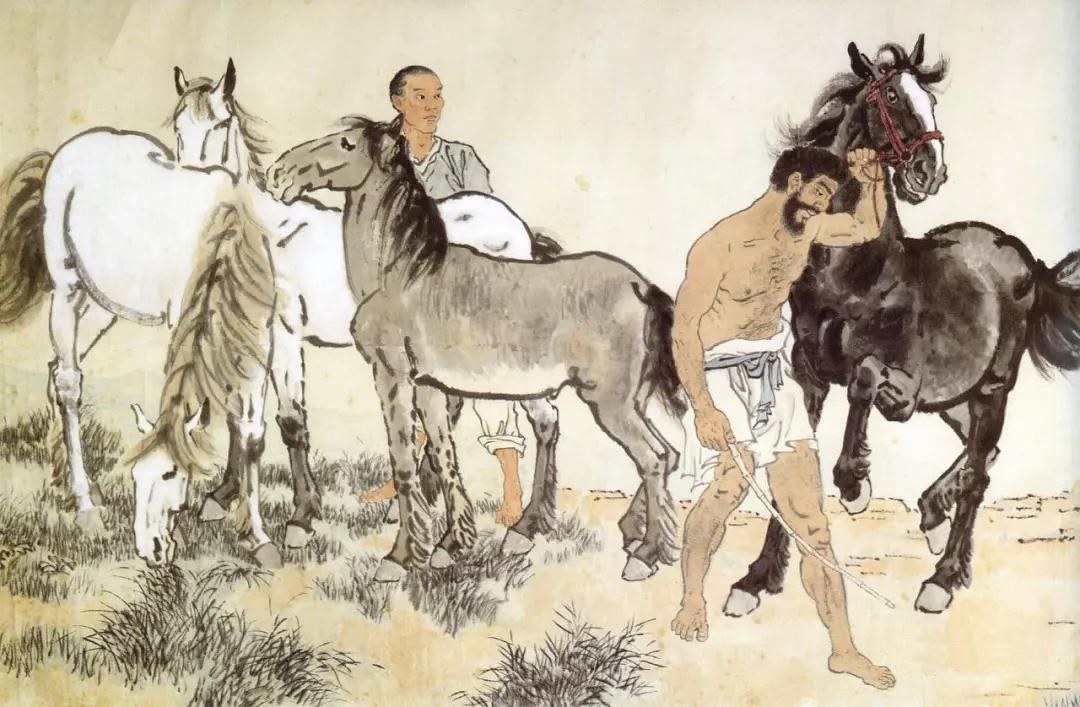 中艺汇赏名画：画马一绝，作品兼具东西方特点-徐悲鸿画作欣赏- 知乎