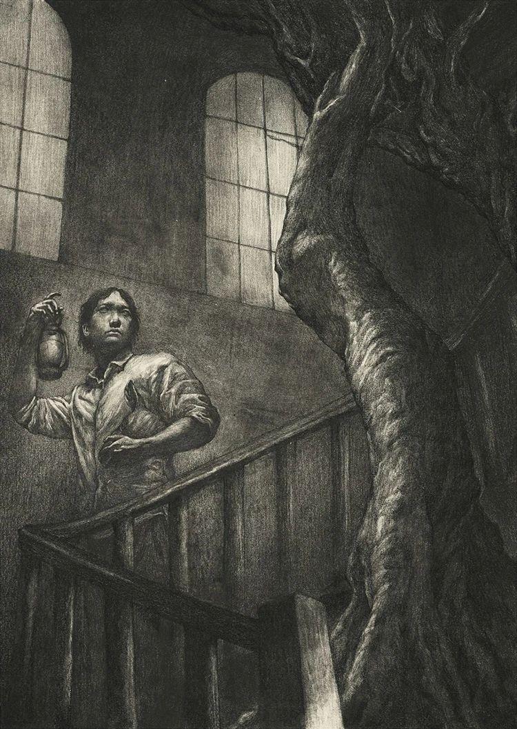 惊悚奇幻的素描带来不同的视觉体验