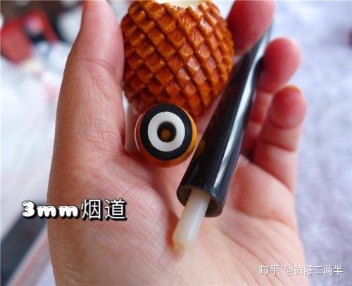 3/6/9mm三种烟斗,烟道其实就是斗柄中间一截空间的直径,大家普遍选择