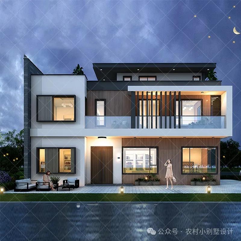 180套二层现代风别墅,2025新款二层现代农村自建房别墅 - 知乎