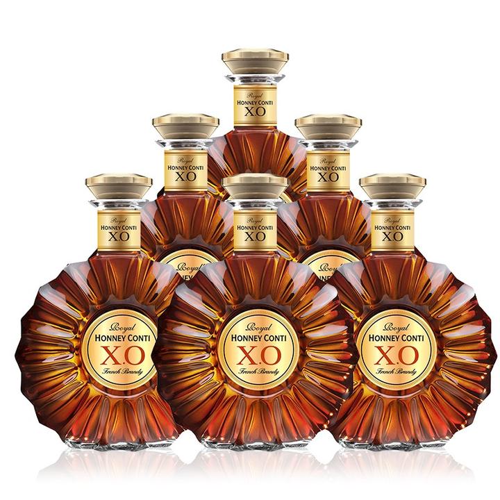 霍尼康帝xo白兰地 (太阳瓶)40度 洋酒 700ml*6瓶 整箱京东06 5399.