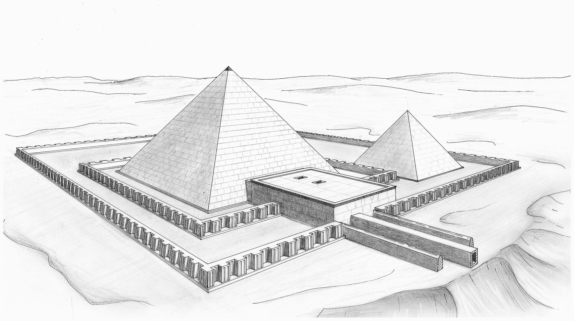 昭赛尔金字塔平面图图片