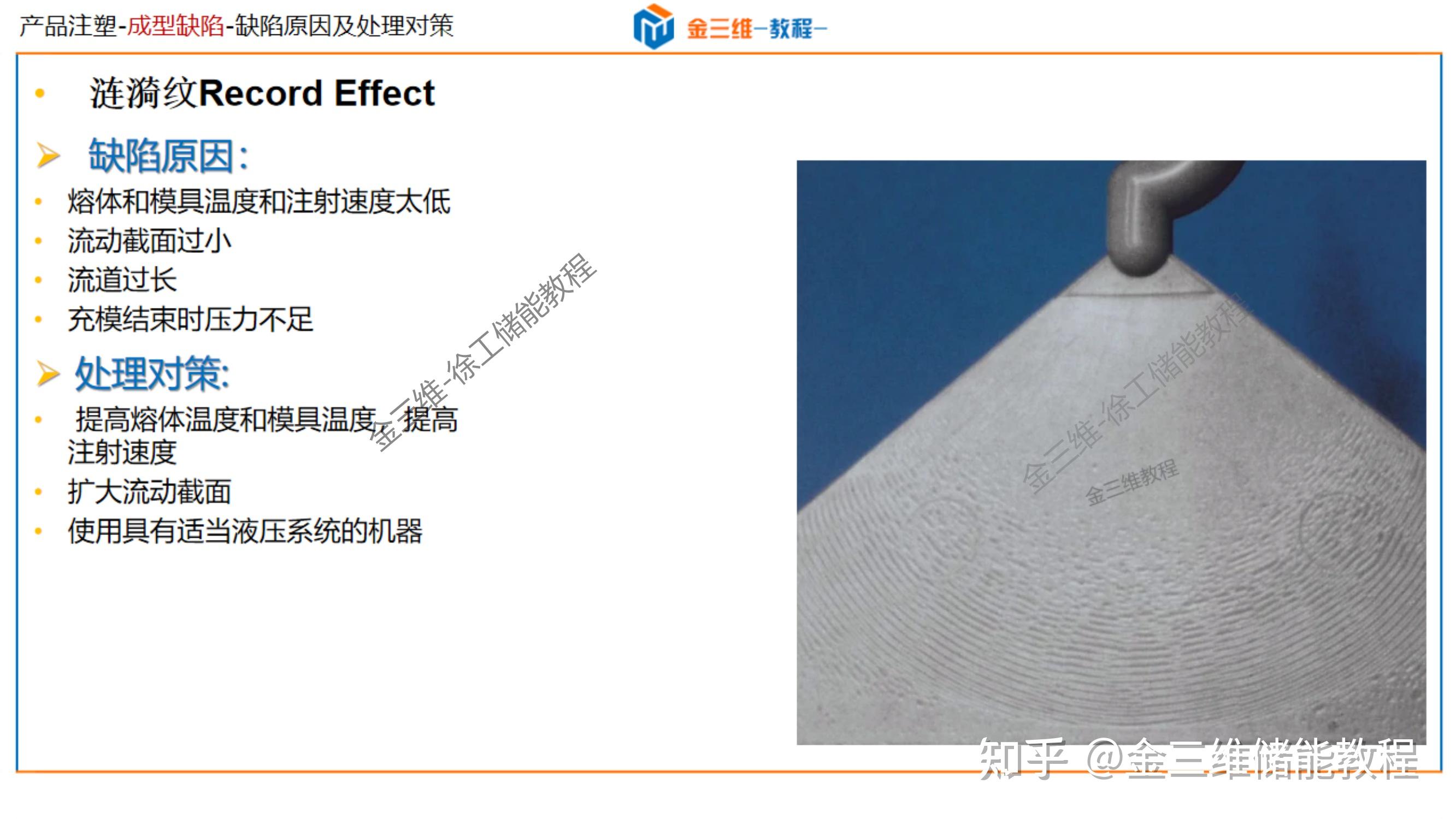 常见注塑成型缺陷分析及解决-顶白,黑点,黑纹,冷料斑,飞边,批锋,缺胶,起层,分层,皱褶,翘曲变形,熔接线,夹水线,烧焦,困气 - 知乎