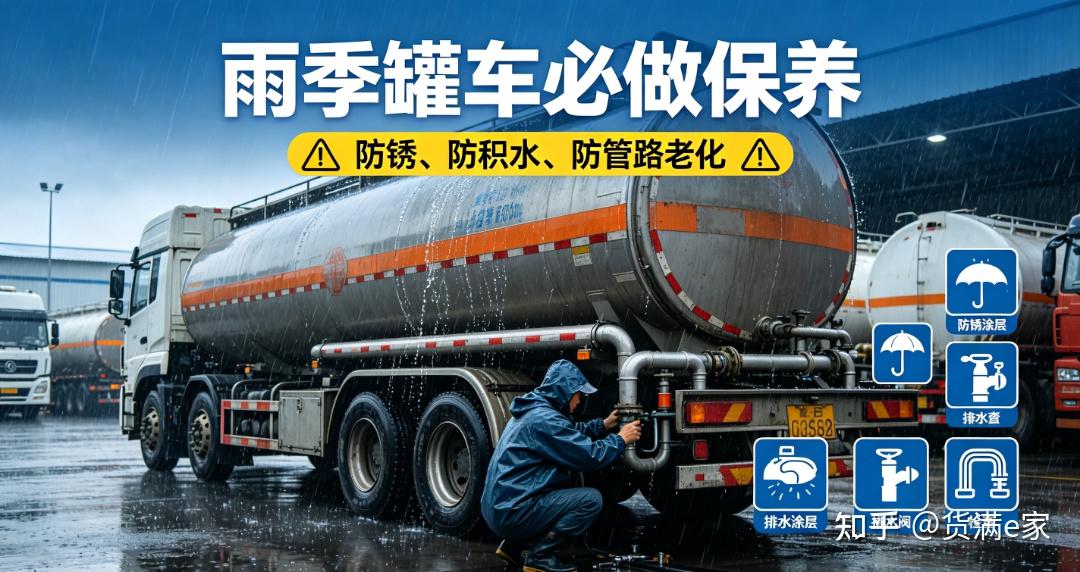 雨季罐车必做保养:防锈、防积水、防管路老化