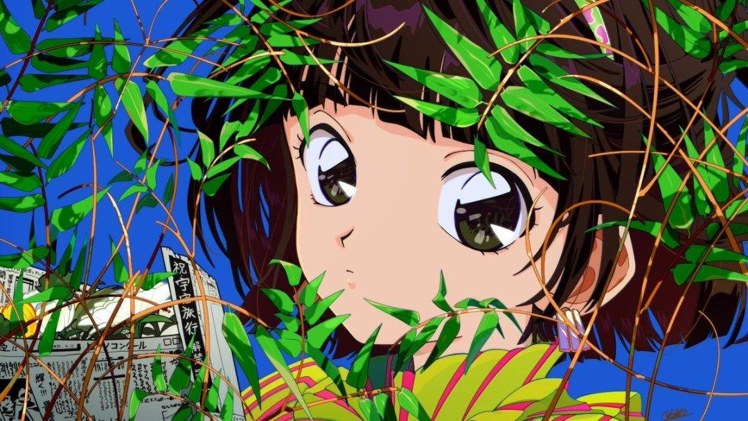 很有年代感的动漫少女插画大眼睛看起来就炯炯有神