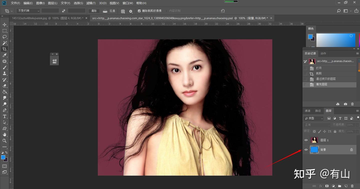 PS发丝抠图新方法,如何利用混合模式去除发丝杂色 - 知乎
