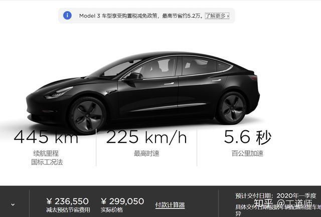 日前特斯拉調整全系model 3的銷售政策,中國製造model 3基礎車價從