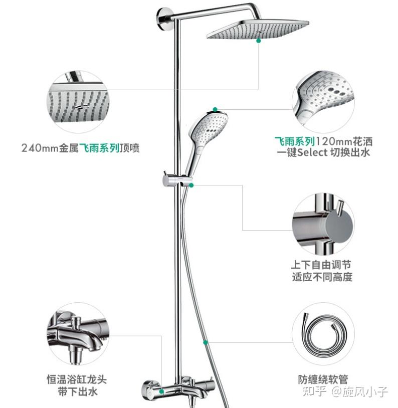 汉斯格雅花洒安装教程图片