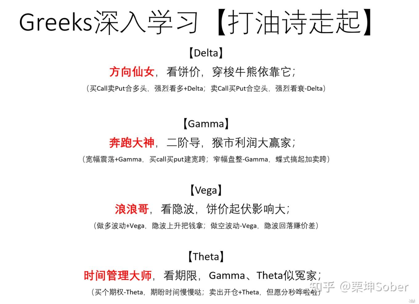 深入浅出解释期权希腊字母- 知乎