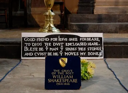 文学家的墓志铭莎士比亚(1564