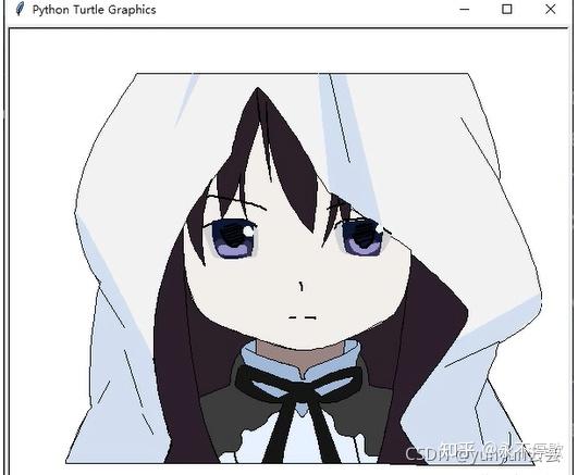 pythonturtle库画魔法少女里的小圆晓美焰